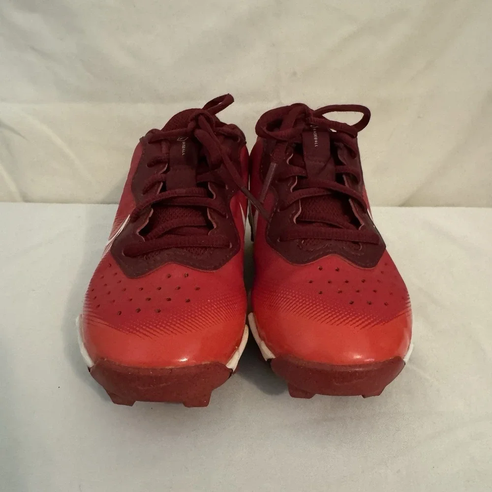 Nike Alpha Hurache 4 Keystone University Red Baseball Cleats Size Youth 13C